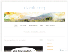 Tablet Screenshot of claraluz.org